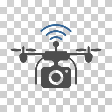 Radyo kamera dron vektör simgesi