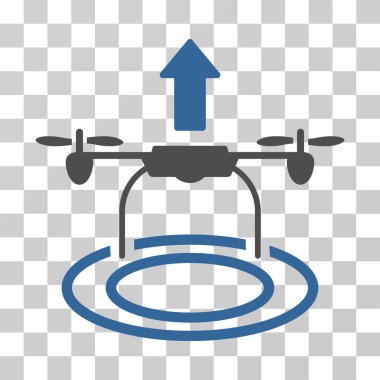 Drone vektör simgesi başlatmak