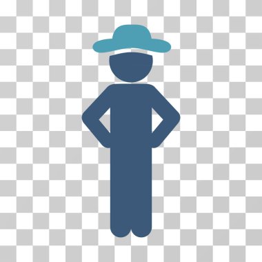 Beyefendi Akimbo vektör simgesi