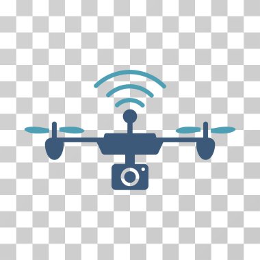 Radyo kamera Airdrone vektör simgesi