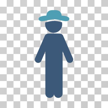 Ayakta beyefendi vektör simgesi