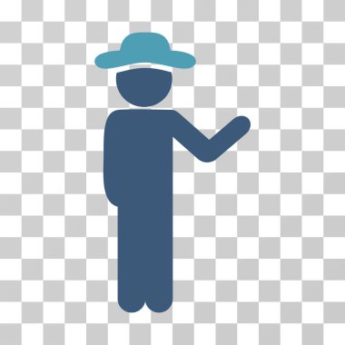 Konuşan beyefendi vektör simgesi