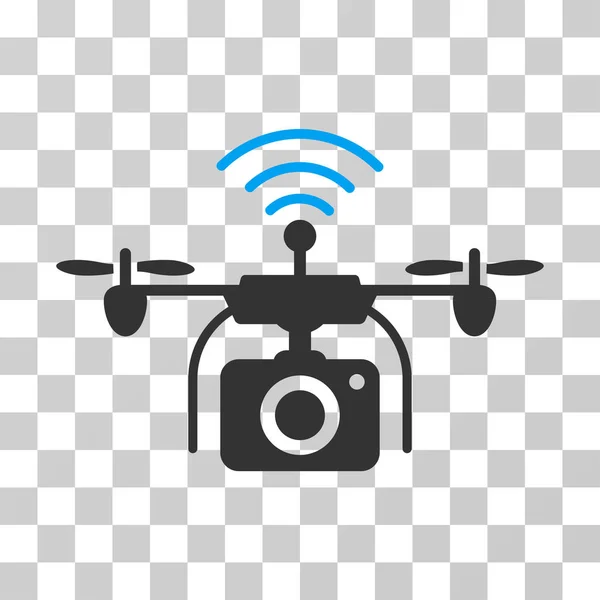 Radio Camera Drone Vector Icon — Stock Vector