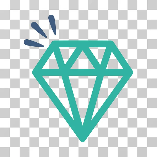 Diamant Crystal Vector Icon — Stockvector