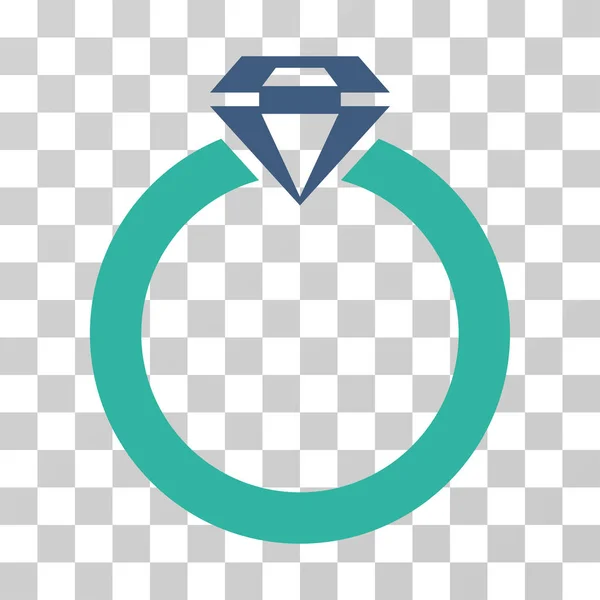 Ikona wektora pierścienia diamentowego — Wektor stockowy