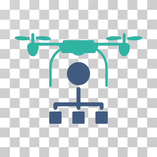 Symbol für den Drohnenvertrieb — Stockvektor