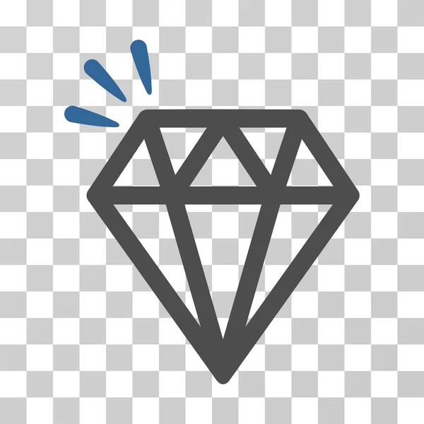 Icono Vector Diamante Cristal — Vector de stock