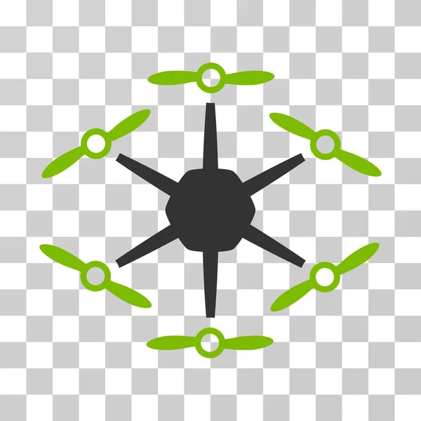 Hexacopter Vector Icono — Archivo Imágenes Vectoriales