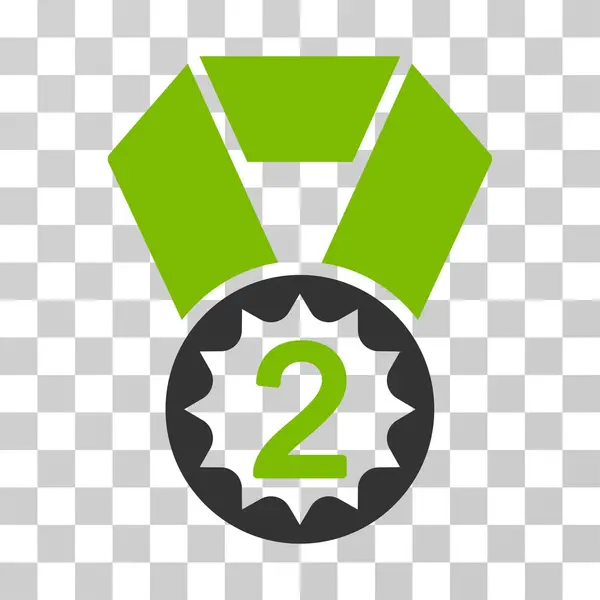 Second Place Vector Icon — Stock Vector