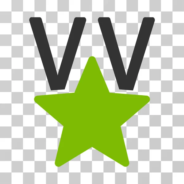 Csillagos győzelem díj Vector Icon — Stock Vector