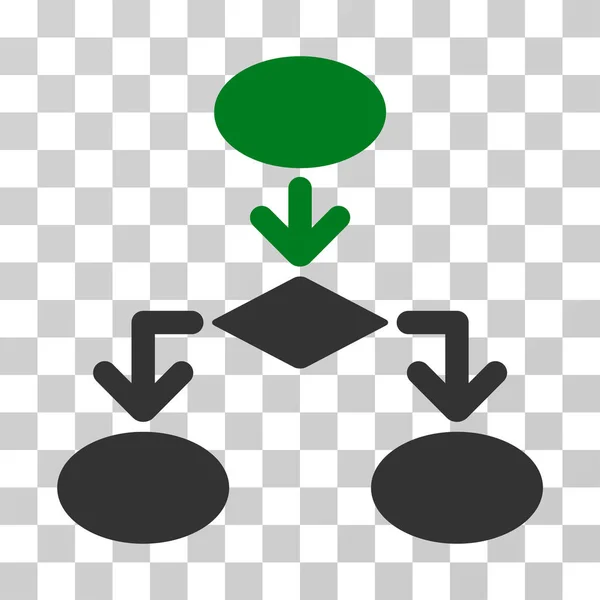 Flussdiagramm-Vektorsymbol — Stockvektor