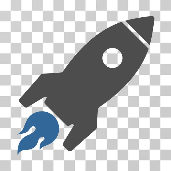 Icona vettore lancio razzo — Vettoriale Stock