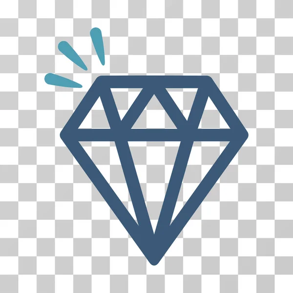 Ícone de vetor de cristal diamante —  Vetores de Stock