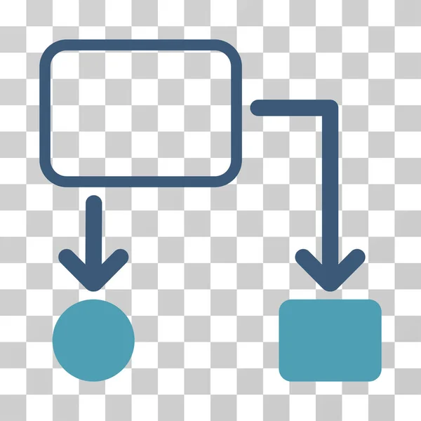 Diagrama de flujo Esquema Vector Icono — Vector de stock