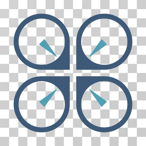 Hover Drone Vector Icono — Archivo Imágenes Vectoriales