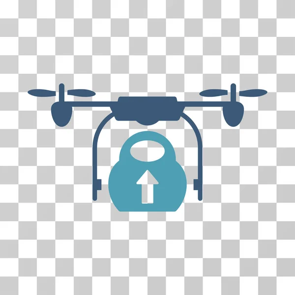 Load Cargo Drone Vector Icon — Stock Vector