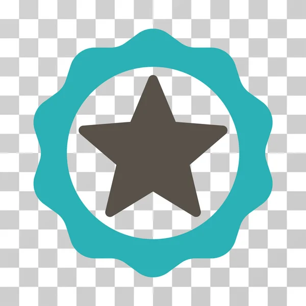 Prémio Star Seal Vector Icon — Vetor de Stock