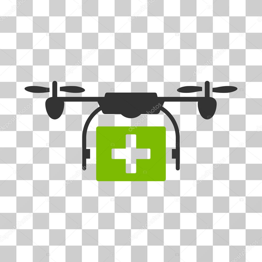 Ambulance Drone Vector Icon