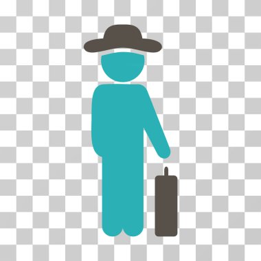 Beyefendi Bagaj vektör simgesi