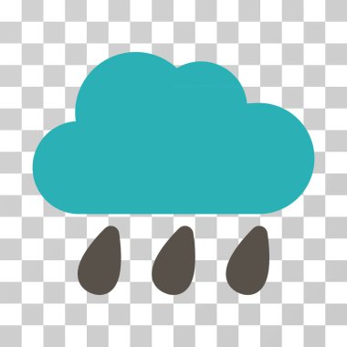 yağmur bulutu vektör simgesi