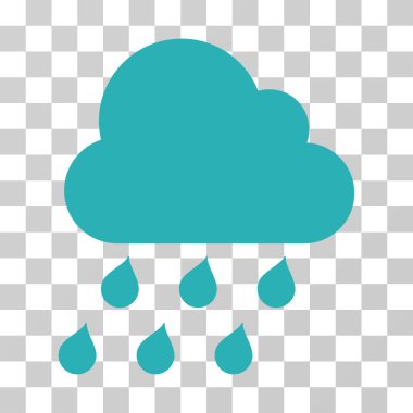 yağmur bulutu vektör simgesi