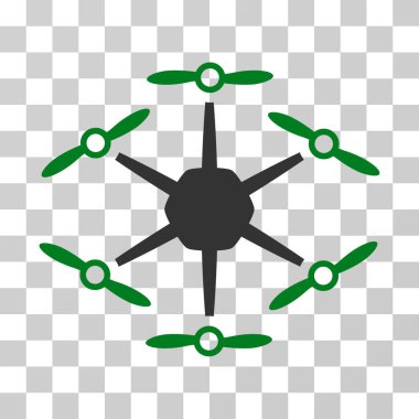 Hexacopter vektör simgesi