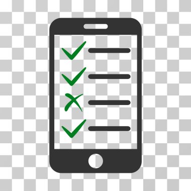 Mobil görevleri vektör simgesi