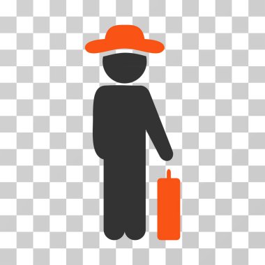 Beyefendi Bagaj vektör simgesi