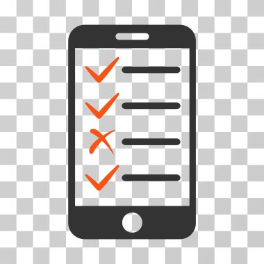 Mobil görevleri vektör simgesi