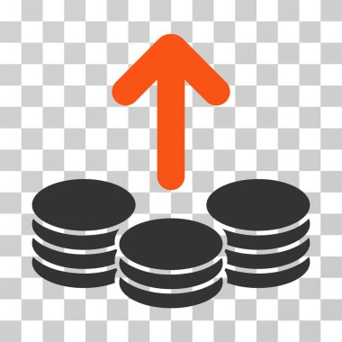 Ödeme sikke vektör simgesi