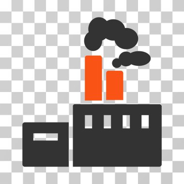 Sigara fabrikası vektör simgesi