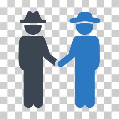 Beyefendi el sıkışma vektör simgesi