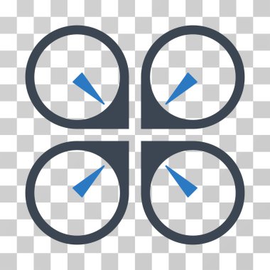 Vurgulu dron vektör simgesi