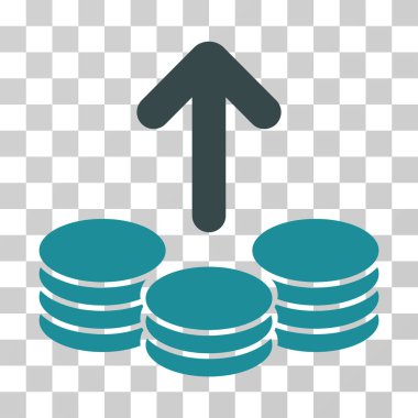 Ödeme sikke vektör simgesi