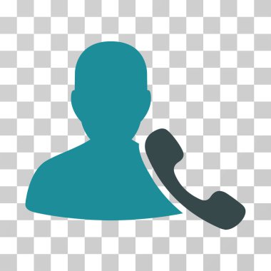 Telefon destek vektör simgesi