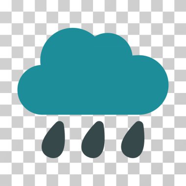 yağmur bulutu vektör simgesi