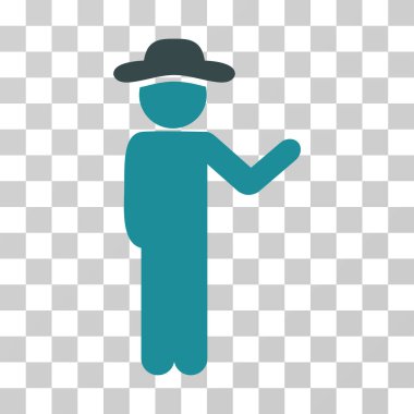 Konuşan beyefendi vektör simgesi