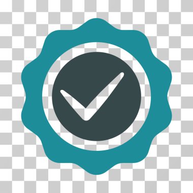 Geçerli mühür vektör simgesi