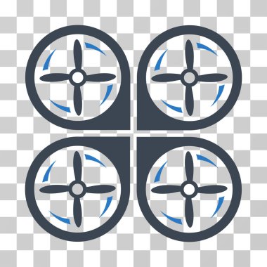 Quadrotor vida döndürme vektör simgesi