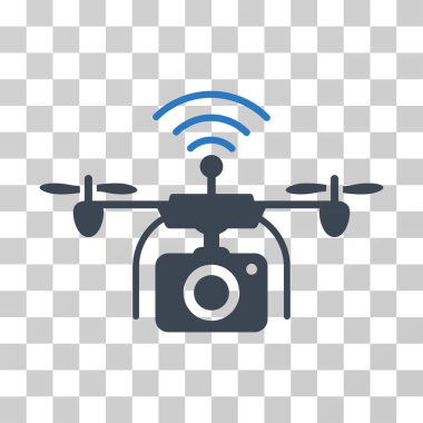 Radyo kamera dron vektör simgesi
