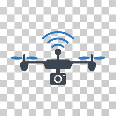 Radyo kamera Airdrone vektör simgesi