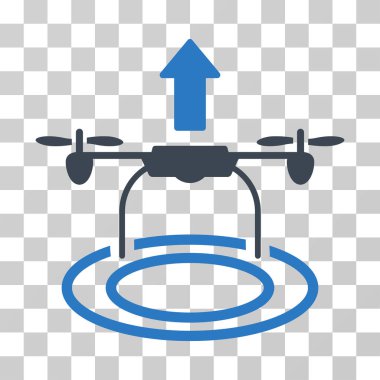 Drone vektör simgesi başlatmak