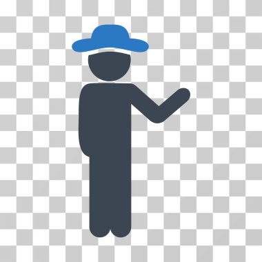 Konuşan beyefendi vektör simgesi