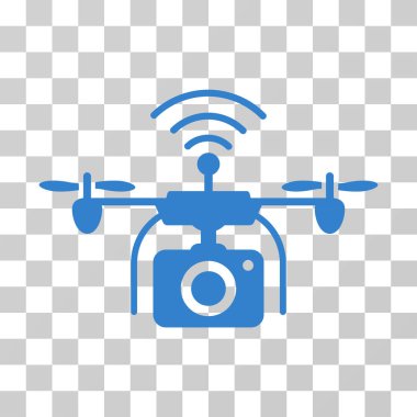 Radyo kamera dron vektör simgesi