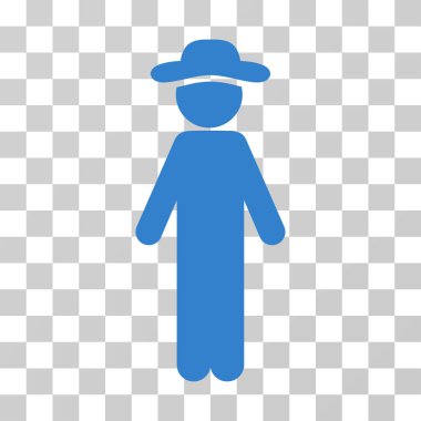 Ayakta beyefendi vektör simgesi