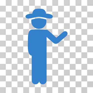 Konuşan beyefendi vektör simgesi