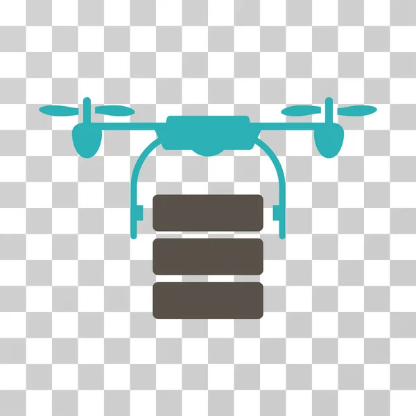 Icona vettoriale drone da carico — Vettoriale Stock