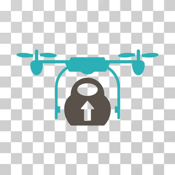 Ładunek Cargo Drone wektor ikona — Wektor stockowy