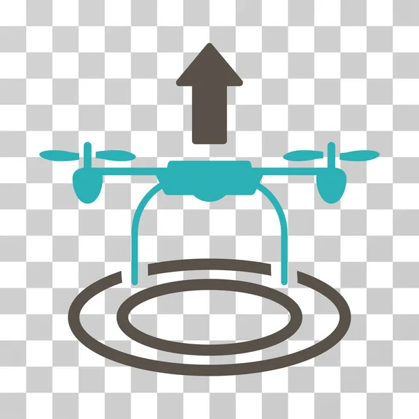 Start Drone Vector Icon — Stock Vector