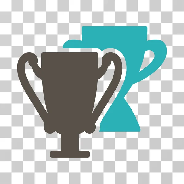 Trofej Cups vektorové ikony — Stockový vektor
